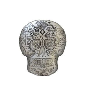 Silver-tone Skull Decorative Dish